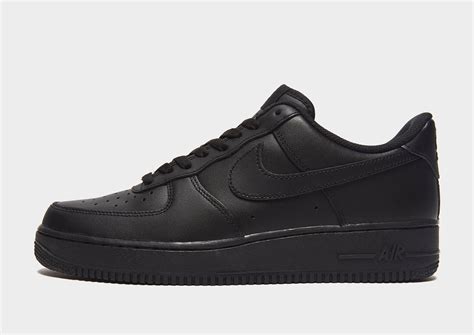 nike air force zwart here|Nike Air Force 1 black.